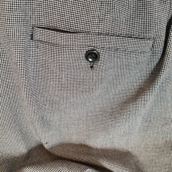 CJ Banks Women's Career Black White Houndstooth Cropped Stretch Pants Size 14W - Picture 6 of 11